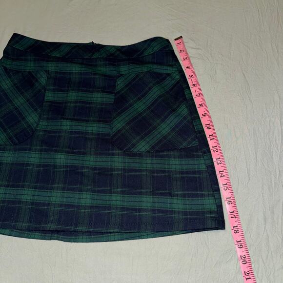Arizona Jean Co Green/Blue Plaid Mini Skirt Women's Size 11 Gently Used - Picture 5 of 8